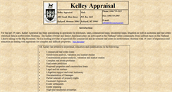 Desktop Screenshot of kelleyappraisal.net